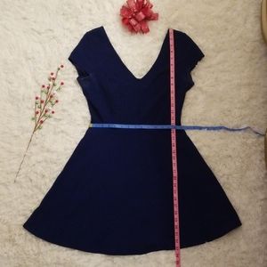 Cute semi-formal navy skater dress
